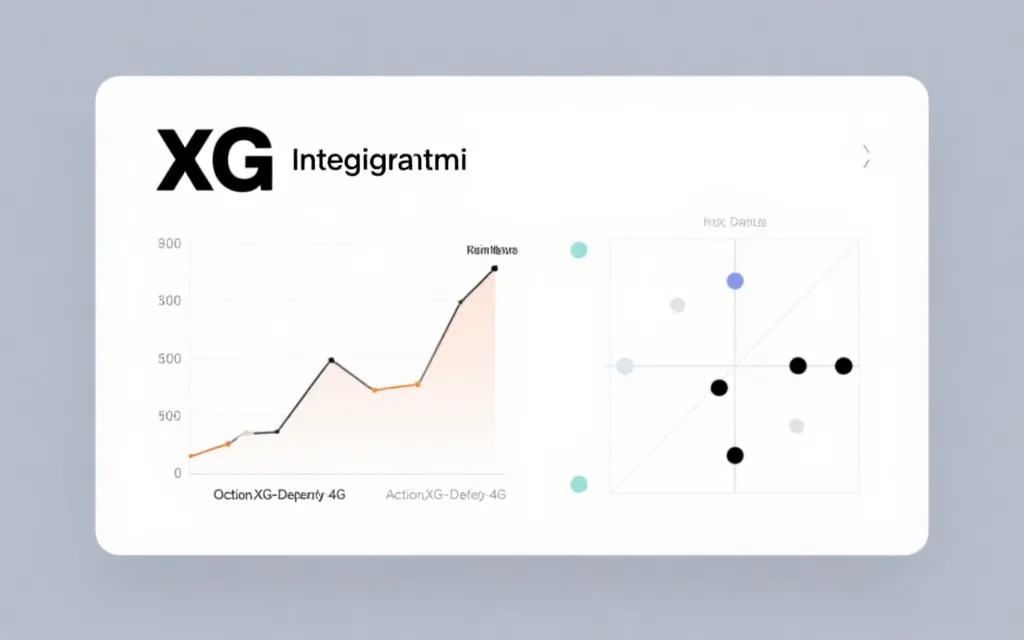 足球数据可视化示例：xG趋势线与四象限散点图